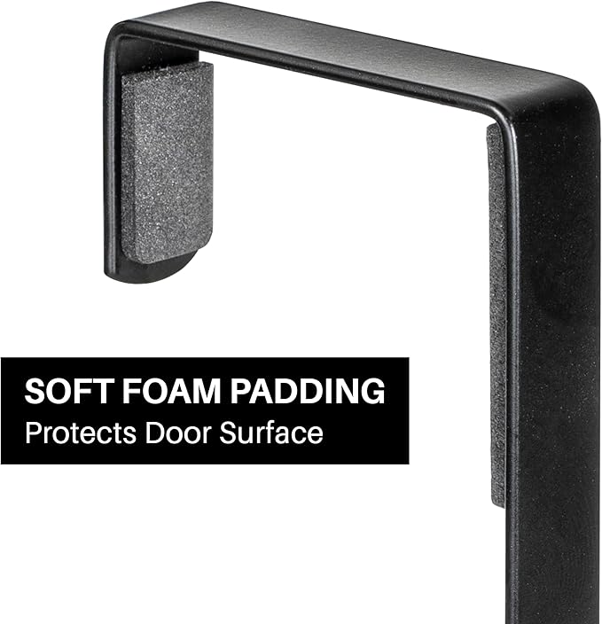 LYNK Professional® Home™ Over the Door Hooks - 5 Hook – Over the Door Coat Rack - Over the Door Hanger - Hanging Towels or Cl