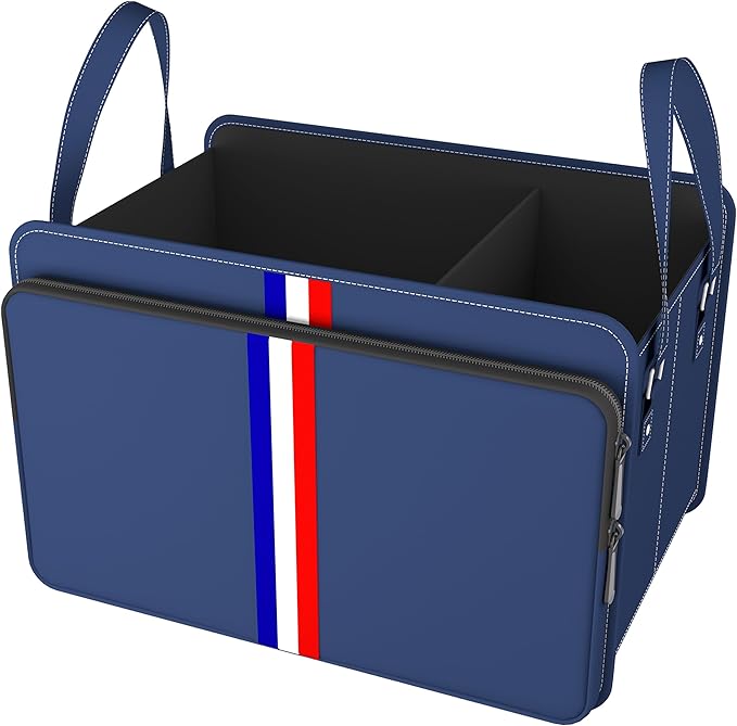 Homeve Trunk Organizer for Car, Waterproof Collapsible 3 Compartments Car Organizer, Foldable Storage for Car Accessories, Too