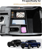 Center Console Organizer For 2007-2021 Toyota Tundra/2008-2020 Sequoia - Half Size Console Armrest Organizer Tray For Tundra 2007-2021/Sequoia 2008-2020 Accessories - Full Console w/Bucket Seats ONLY