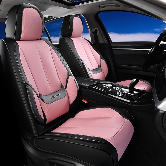 Coverado Seat Covers, Car Seat Covers Front Seats, Car Seat Cover, Car Seat Protector Waterproof, Car Seat Cushion Nappa Leat
