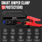GREPRO Jump Starter (10L Gas & 8.0L Diesel Engines), 3000A Car Battery Jump Starter Battery Pack,12V Booster, Jump Box with