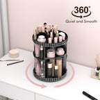 Rotating Makeup Organizer, 360° Spinning Skincare Organizers, Adjustable Layer Cosmetic Storage Lazy Susan Makeup Organizers 