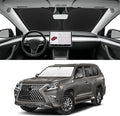 Custom Fit Windshield Sun Shade for Lexus GX 2010-2023, Blocks UV & Heat, Front Window Sunshade Accessories, Easy Fold & Store Keep Your Car Cooler