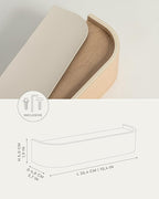 Kazai.® Key Holder 'Toke' | Minimalist Key Hook Design from Berlin | Modern Key Holder Wall Mount with Wooden Shelf | Key Rac