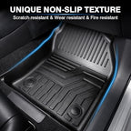 KUST Floor Mats for 2020-2025 2026 Toyota Corolla (Not for Corolla Cross) All Weather TPE Rubber Liner Custom Fit 2 Row Seat Carpet 3D Front Rear Black 3PCS
