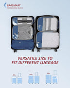 BAGSMART 6 Set /4 Set/2 Set Compression Packing Cubes for Travel, Lightweight Luggage Organizer Bags, Durable Space Saver Bag