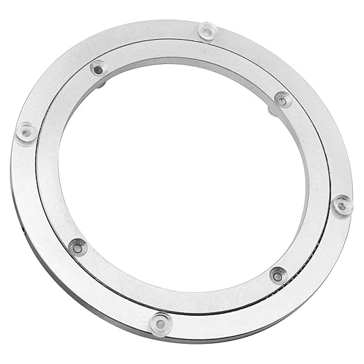 Aluminium Alloy Turntable Bearing, Heavy Duty Swivel Turntable Lazy Susan Rotating Bearing Turntable Round Dining Table Smoot