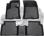 VIWIK Ford Escape Floor Mats for 2025-2020 Not Hybrid - Custom Fit, All Weather Protection, TPE, 3D Scanning Design, Non-Slip, Odorless, Waterproof, Easy to Clean, Full Coverage
