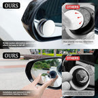 LivTee Blind Spot Car Mirror, 2" Round HD Glass Frameless Convex Side Mirror Blindspot, Reusable 360° Wide Angle Rear View Car Mirrors with Powerful Adjustable Suction Cup - Exterior Mirrors
