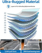 Vacuum Storage Bags for moving, Vacuum Seal Bags for Memory Foam, Latex, Clothing & Bedding, Space Saver Bags for Organizatio