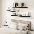 Vivelove 2" Thick Floating Shelves for Wall 55 Inches Long, 12" Deep Wall Shelves, for Bedroom, Bathroom, Living Room, Kitche