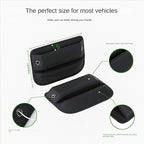 Car Seat Gap Filler Organizer, 2-Pack, Black Leather, Universal Anti-Drop Holder for Phone, Keys, Cards, Fits SUV, Truck