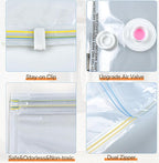 Vacuum Storage Bag with Rechargeable Cordless Pump, 18 Pack Vacuum Seal Space Saver Bags for Clothing Clothes Travel Home