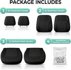 FH Group Automotive Car Seat Covers Front Set Premium 3D Air Mesh Front Seat Covers, Airbag Compatible Universal Fit Interior