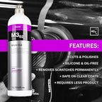 Koch-Chemie - Micro Cut Polishing Compound - Silicone Oil-Free; Permanent Removal of Holograms, Fine Scratches, and Sanding Marks to P3000 Grain Size; High Gloss Finish (5 Liters)