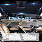 KMF 8pcs Thicken Sun Shades for Lexus NX 2015-2021 Accessories, Custom Fit Windshield Sunshade Full Car Window Covers for Side Rear, UV Block and Privacy Blackout for Camping