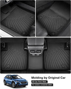 Powerty Floor Mats for 2024 2025 2026 Subaru Crosstrek Accessories All Weather Floor Liner 3D TPE 1st & 2nd Row Floor Mat Heavy-Duty Floor Liners