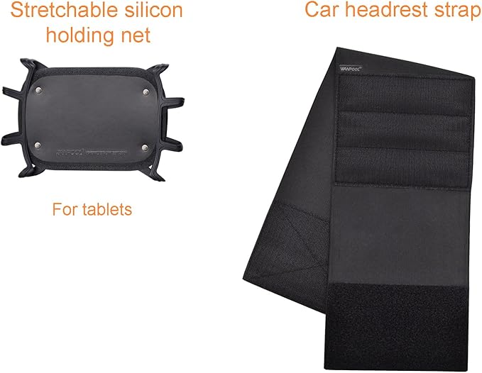 Car Headrest Holder Car Headrest Mount Silicon Holder for 7-10 Inch Fire Tablets