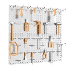 TORACK 2-Pack 12x24 inch Metal Pegboard Panels for Garage Wall, Tool Storage Pegboard for Workbench, Workshop, Tools Organize