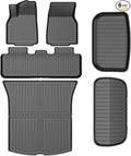 6PCS All-Weather TPE Floor Mats & Cargo Liner Set - Compatible with 2025-2026 Model Y (Juniper) | Custom Fit Anti-Slip Interior Protection(Not for Standard)