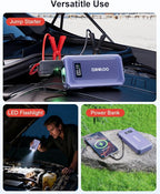 GOOLOO G7 3000A Jump Starter with Built-in Cable,Portable Power Bank for 45W Fast Charging,12V SuperSafe Lithium Jump Box,