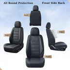 Coverado Car Seat Covers, Front Covers for Cars, Car Seat Cover Front Seats, Car Seat Protector Waterproof, Leather Car Seat 