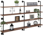 Floating Book Shelves for Wall 4 Tier 70 inch Bookshelf Industrial Pipe Shelving Shelves Bookcase Industrial Bookshelves Pipe