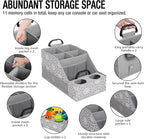 MULISOFT Car Seat Organizer- Backseat Car Organizer with 12 Storages Compartments and 2 Cup Holders, Organizers and Storage,