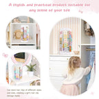 POVETIRE Bow Holder for Girls Hair Bows,Pink Hair Bow Organizer, Hair Clips Stand Hair Accessories Rack Display Decors Baby N