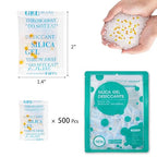 Silica Gel Packets with Color Indicating, 2 Gram [500 Packs] Desiccant Packs for Moisture Control, Moisture Absorbers, Food G