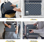 8 Set Compression Packing Cubes for Travel, Lightweight Dual Zipper Packing Cubes, Space-Saving Suitcase Organizer for Travel
