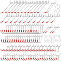 204 peg Board Hooks for Hanging - pegboard Accessories and Hangers for 1/6 & 1/8 inch peg Board Organizer Accessories - Ideal