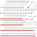 204 peg Board Hooks for Hanging - pegboard Accessories and Hangers for 1/6 & 1/8 inch peg Board Organizer Accessories - Ideal