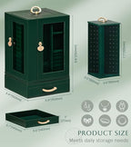 Enthralite Jewelry Box large for Dresser: Women Necklace Ring Storage Organizer with Compartments - Elegant Earring Holder Di
