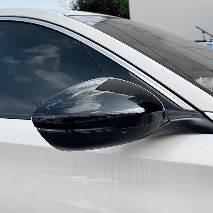 YINGTUU for Honda Accord 10th 11th 2018 2019 2020 2021 2022 2023 2024 2025 Accessories All Inclusive Rearview Mirror Cover Bright Black