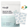 100 Gram (10 Pack) Color-Indicating Silica Gel Packets, Premium Food Grade Desiccant - Rechargeable Moisture Absorbers for