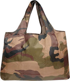 allydrew Large Foldable Tote Nylon Reusable Grocery Bags, 5 Pack