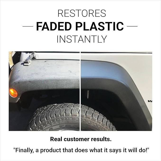 CAR GUYS Plastic Restorer | Bring Plastic, Rubber, and Vinyl Back to Life! | User Friendly Trim Restorer | Safe Auto Detailin