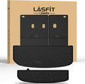 LASFIT Cargo Trunk Mat & Backrest Mats for Hyundai Palisade 2025 2024 2023 2022 2021 2020 All Weather TPE Custom Fit Car Trunk Mats Cargo Liner & Seatback Mats Accessoires, Black