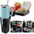 OtterVerz 11 Upgraded Car Cup Holder Tray, 3 in 1 Car Cup Holder Expander Adapter, 360° Rotating Detachable 10.5" Car Food Tr