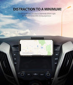 Ringke 2 in 1 CD Slot Car Phone Holder Mount One Touch Premium Adjustable Phone Grip Strong Magnet Clip Cradle for Universal Smartphone - Black
