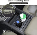 Black Center Console Cup Holder Compatible with Land Rover Defender 90 110 130 2020-2024 Car Cup Holder Expander Storage Box，