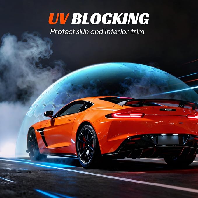 Window Tint Car 20% VLT, 36" x25' Ceramic Window Roll for Privacy Sun & Glare Protection UV Heat Blocking, Scratch Resistant 5-Layer