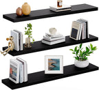 AMADA HOMEFURNISHING Floating Shelves for Wall, Wall Shelves for Living Room, Bedroom, Bathroom, Kitchen & Home Office Organi