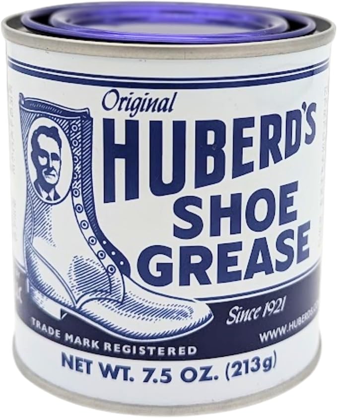 Huberd's Shoe Grease 7.5 oz – Leather Conditioner and Waterproofer for Leather Boots, Shoes, & Gear. Rejuvenates and Protects