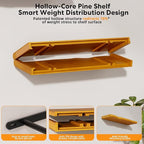 Floating Shelves for Wall Rustic Farmhouse 48 Inch Floating Shelf Bathroom Wooden Shelves for Wall Mounted Live Edge Pine She