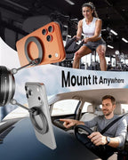 Magnetic Phone Holder for Car, Car Mount 360 Adjustable Vacuum Suction Cup, Phone Mount for Car Accessories/Windshield/Mirror/Kitchen/Gym for iPhone 17 Pro Max 16 15 14 13