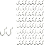i-FKM 100PCS Metal Pegboard J Hook Accessories Peg Board Wall Display Assortment for Jewelry Organizer Hanging Tools