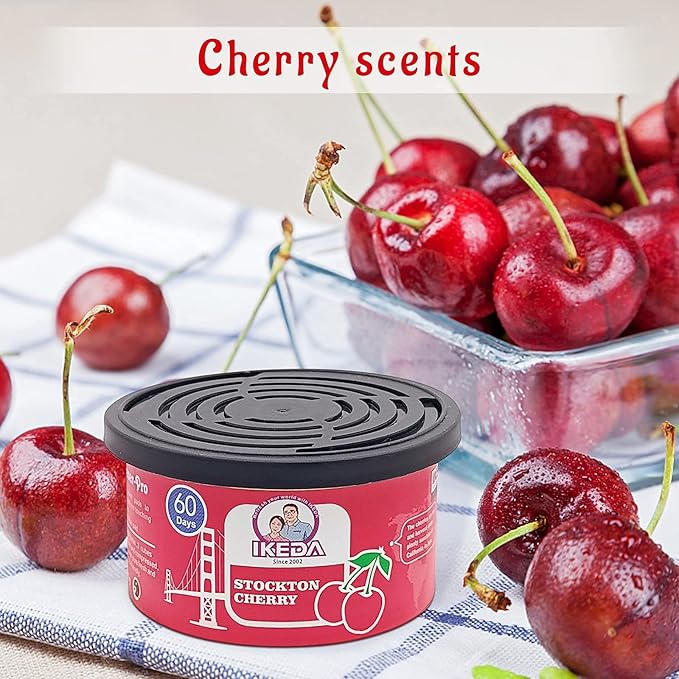 Car Air Freshener: Stockton Cherry Scent | Car Scents | Odor Eliminator Essential | Long-Lasting | Strong Fragrance | For Hom