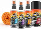 Armor All Car Wash and Car Interior Cleaner Kit, Includes Towel, Tire Foam, Glass Spray, Protectant Spray and Cleaning Spray,